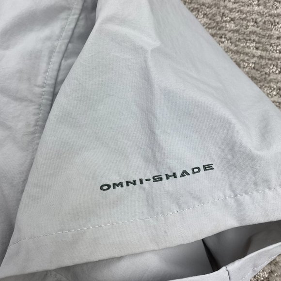 Columbia PFG Bahama OMNI-SHADE Shirt Men Extra Large XL Gray Button Down Outdoor - Picture 7 of 14